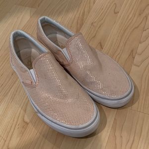 Vans Slip-on Sneakers - Pink with Silver Dots
